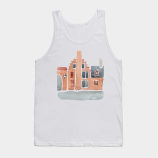 Orange Old House Tank Top